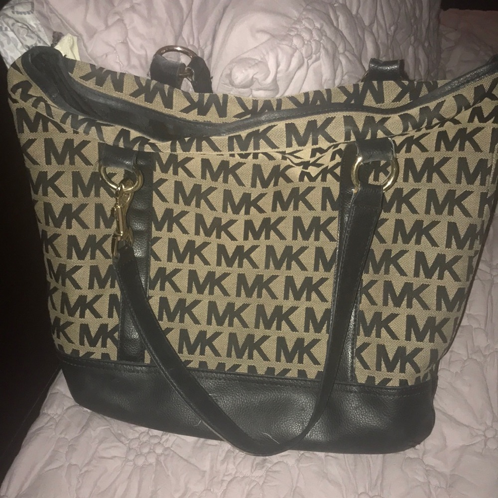 Michael Kors Black and Brown tote bag